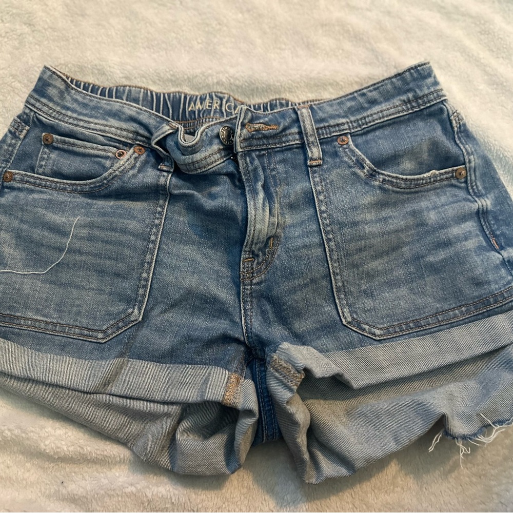 American Eagle Outfitters Blue Jean Shorts Relaxed Fit
